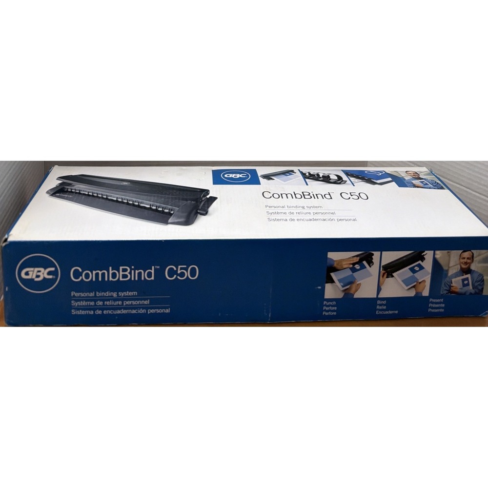 GBC CombBind C50 Binding System for Classroom, Home & Work, Office 90 Sheet Cap